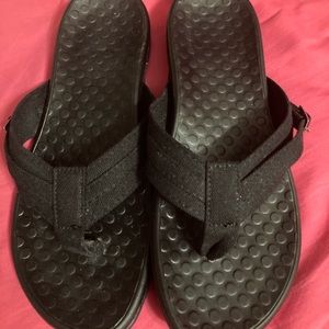 Clark’s flip flops worn once